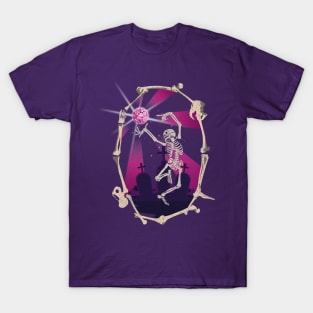 Disco dancing Skeleton with Mirror ball T-Shirt